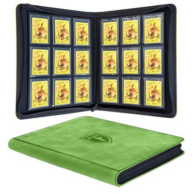 Top Loader Binder 9 Pocket, Holds 288 Toploaders, Side-Loading Zippered Denim...