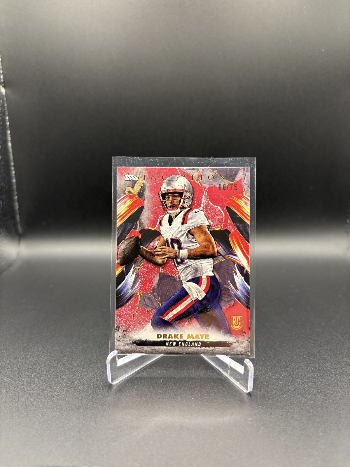 2024 Topps Inception DRAKE MAYE Rookie RC Red #/75 #158 PATRIOTS