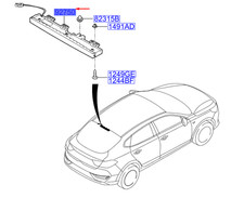 Hyundai i30 MK3 Fastback Drittes Bremslicht hinten 92700G4110 NEU ORIGINAL