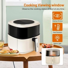 6.5-Qt Digital Window Oilless Hot Air Fryer with 6 Presets  Guided Cooking