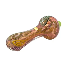 Zong Thick Heavy Glass Spoon Smoking Hand Pipe 158g Weight
