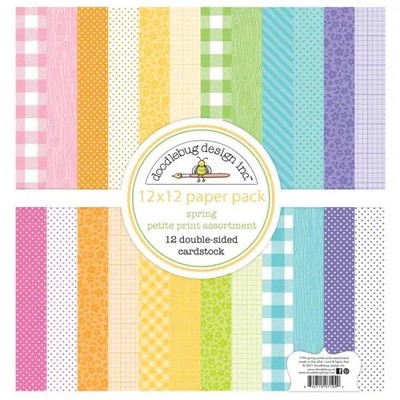 Doodlebug Paper Pad Scrapbooking Karten 12x12 Spring Things Scrap