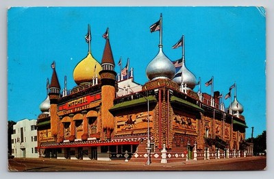 Worlds Only Corn Palace  Mitchell, South Dakota Vintage 1961 Postcard