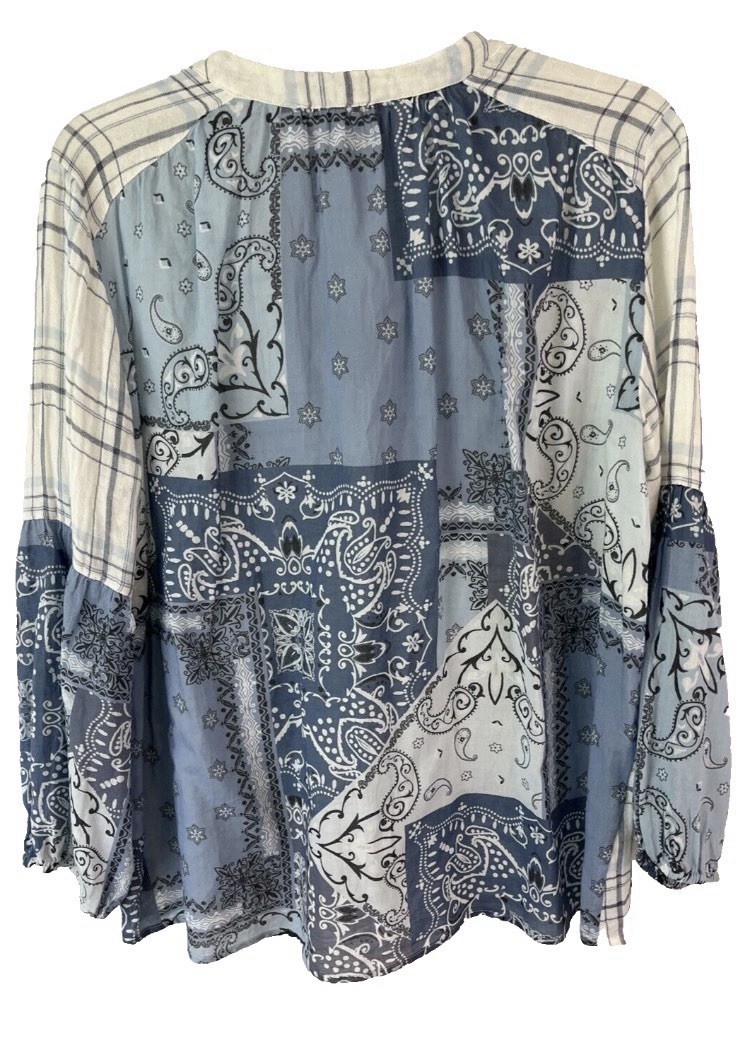 Johnny Was Effortless Peasant Patchwork Bandanna … - image 3