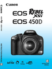 Canon EOS REBEL XSI 450D Digital Camera User Owner Instruction Manual