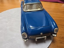 VINTAGE CHEVROLET CORVETTE FRICTION TIN TOY CAR WORKS 434- MADE IN JAPAN