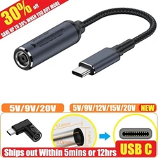 7.4mm Laptop Charger Converter USB Type C PD Power Charging Cable Adapter