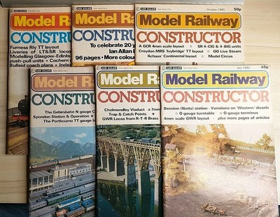 6 Model Railway Constructor Magazine 1980 July Thru December Ian Allan