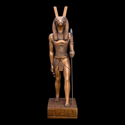 Authentic Rare Ancient Egyptian Anubis God Statue Standing Figure 1200 BC