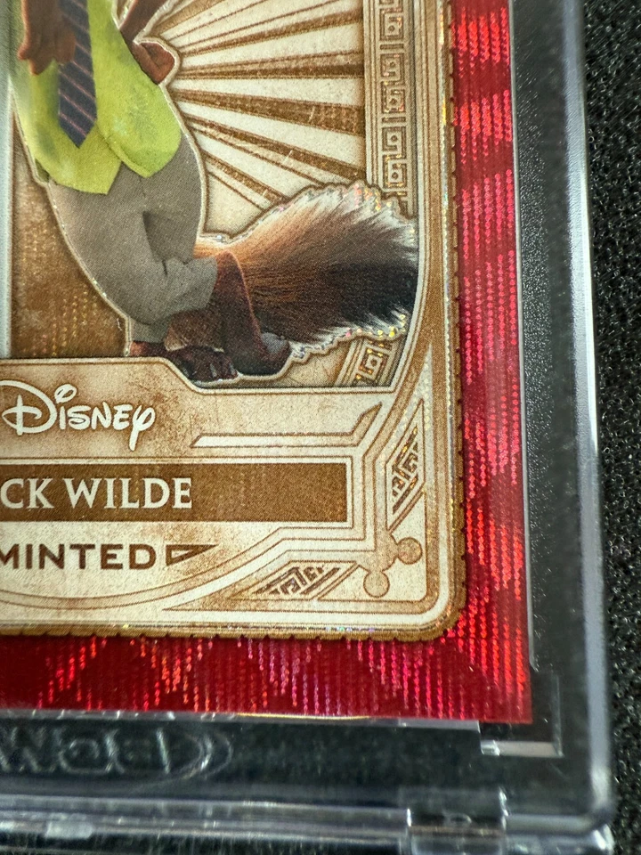 2025 Topps Chrome Disney Mint #17 Nick Wilde RED Refractor ENCASED /5 - Image 3 of 4
