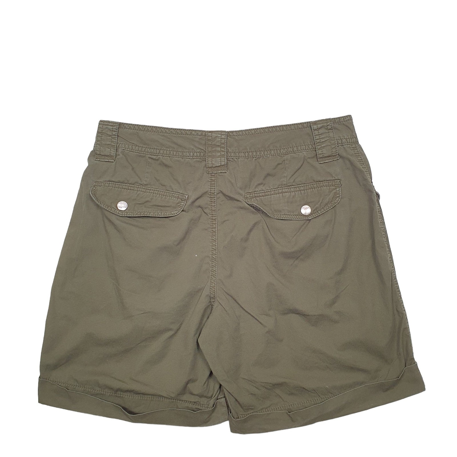 RALPH LAUREN Khaki Cargo Workwear Cotton Shorts Womens W30 image 2