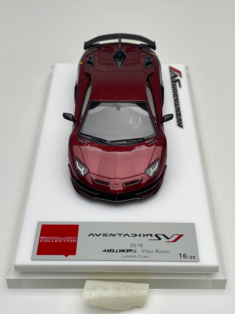 Lamborghini Aventador SVJ (Vino Rosso) [Make Up AXELLWORKS] 1:43