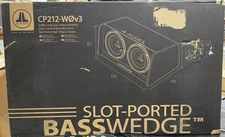 JL Audio CP212-W0v3 BassWedge Slot-Ported Enclosure w/ 2 12" W0v3 Subwoofers