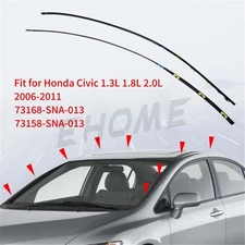 For 2006-2011 HONDA CIVIC Molding L&R Drip Side Set 73168-SNA-013 73158-SNA-013