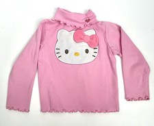 Vintage Hello Kitty Y2K Long Sleeve Turtleneck Pink Size 4T Healthtex RARE