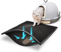 Pieviev Katzenklo Matte Schwarz 61X38Cm Wasserdicht