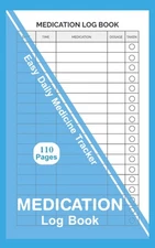 Medication Log Book: Monday to Sunday Medicine Dosage Record Book, Daily Medicat