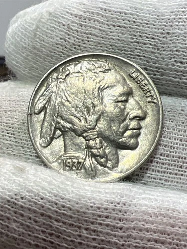 1937 Uncirculated BU MS High Grade Buffalo Nickel Beautiful Old US Coin!