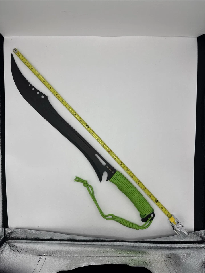 "DESCUENTO para funda rota Snap Z-Hunter 25"" machete negro, cordón verde ZB-053" Foto 3 de 4