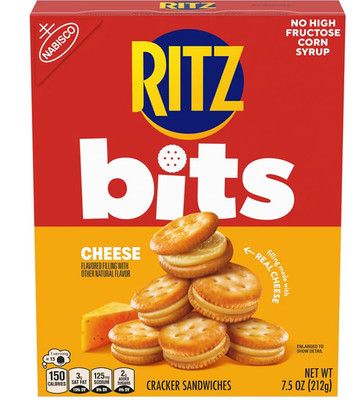 Ritz Sandwich Crackers Snacks for Kids and Adults Lunch Snacks Cheese 7.5 oz