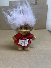 Russ VTG Valentine Troll Doll You  re Very Special Red Dress Pink Hair 5" PICS