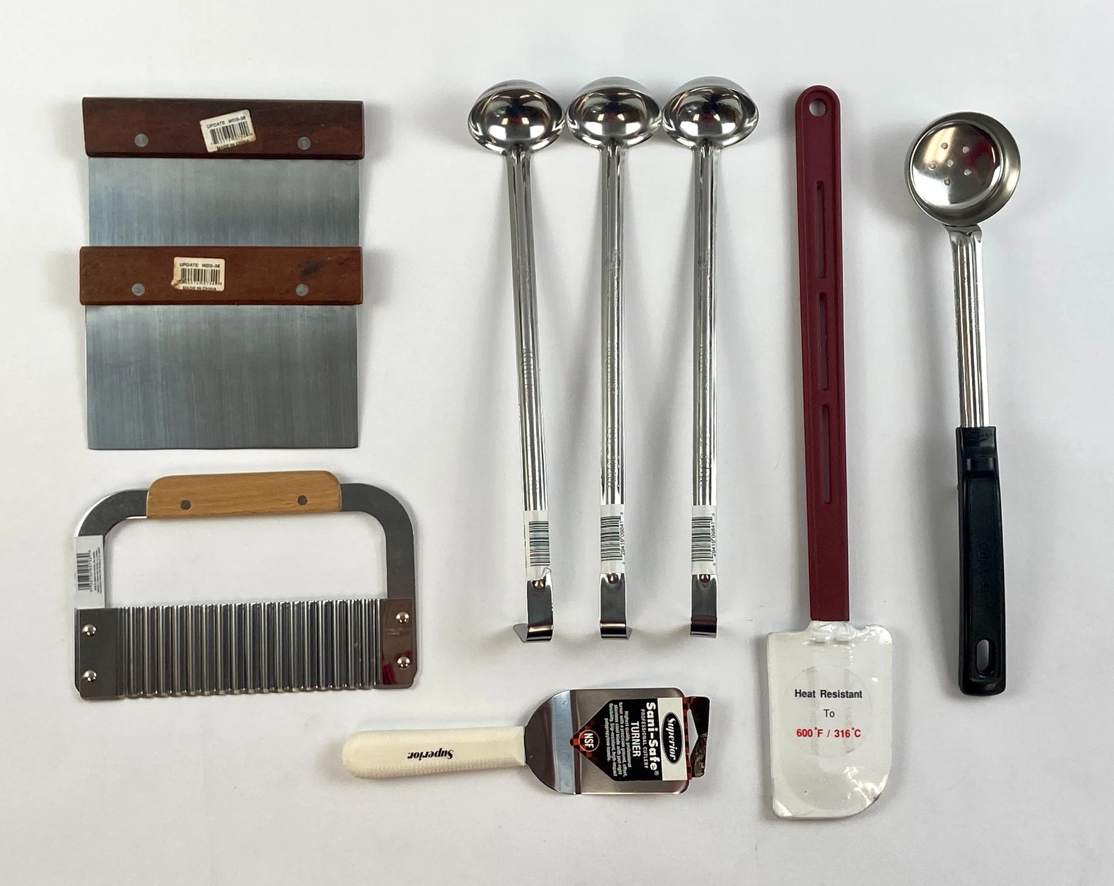 Assorted Kitchen Cooking Utensils Ladle Spoodle Turner Scraper Chopper 9-Pack
Opens in a new window