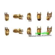 10 pcs Gold SMA Female Jack to PCB Board Mount Coaxial Solder RF Connector