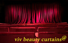 THEATER/STAGE Red-B Vintage Classic Velvet Curtain Drape 9-15ft H Sound Proof