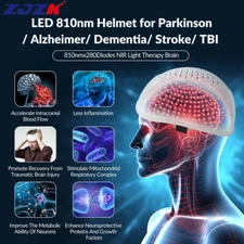 Photobiomodulation Brain Stimulation Helmet NIR Light Therapy for Stroke Autism