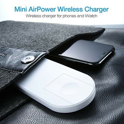 Wireless Fast Charging Charger 2 in 1 Mini AirPower Charger