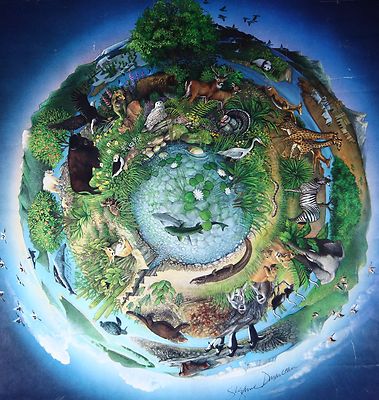No Place Like Home Vintage Smithsonian Earth Day 1990 Poster