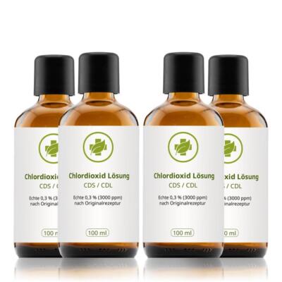CDL/CDS Lösung - ECHTE 0,3% nach Originalrezeptur, 100 ml in Flaschen 3+1 gratis