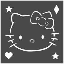 4x4 Plastic Stencil - Hello Kitty (SC835)****...