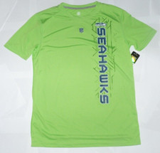 NEW NFL Seattle Seahawks Football T Shirt Youth Boys XL 18 - Neon Green - NWT