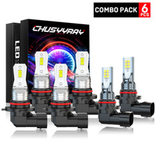 For Jeep Grand Cherokee 1999-2005 6x Led Headlight Bulbs Hilow Beam Fog Lights