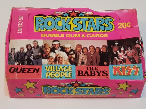 1979 "Rock Stars" Donruss Empty Display Box KISS Gene Paul Ace QUEEN (#97) - Picture 7 of 24