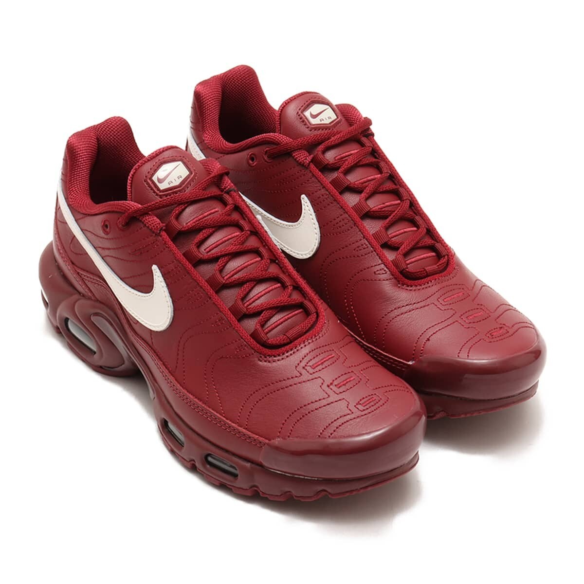 靴 Nike Air Max Plus Tiempo Team Red Nike Air Max Plus TN Tiempo Retro Sneakers Logo Trainers