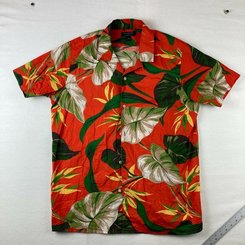 BANANA REPUBLIC Mens Large Orange Green 