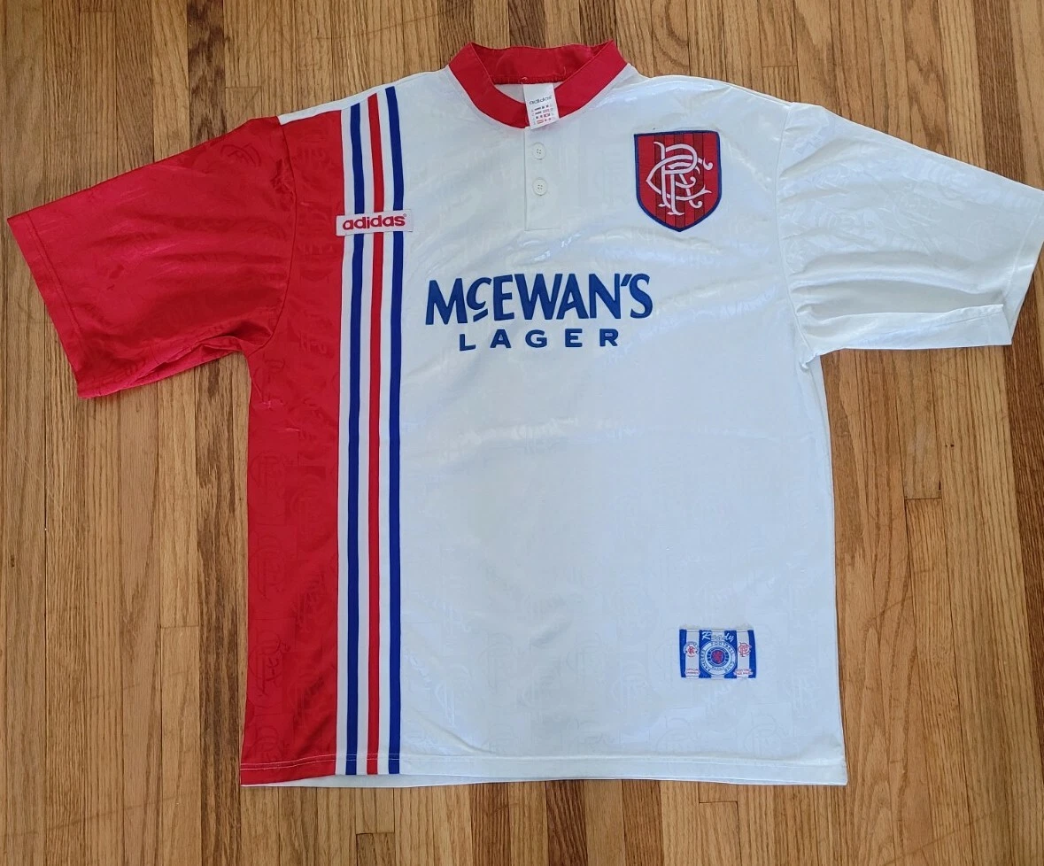 GLASGOW RANGERS FC 1996/1997 ADIDAS AWAY SHIRT XL JERSEY VINTAGE AUTHENTIC  RETRO