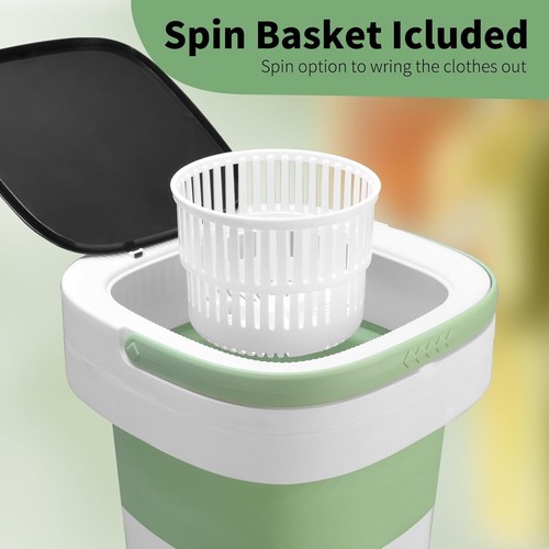 Compact 15L Portable Washer with Intelligent Modes for Baby Clothes & Delicates - Picture 5 of 9