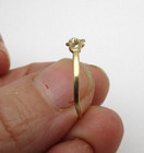10K Yellow Gold Diamond Heart Ring Size 7.5 [R309] — photo 8