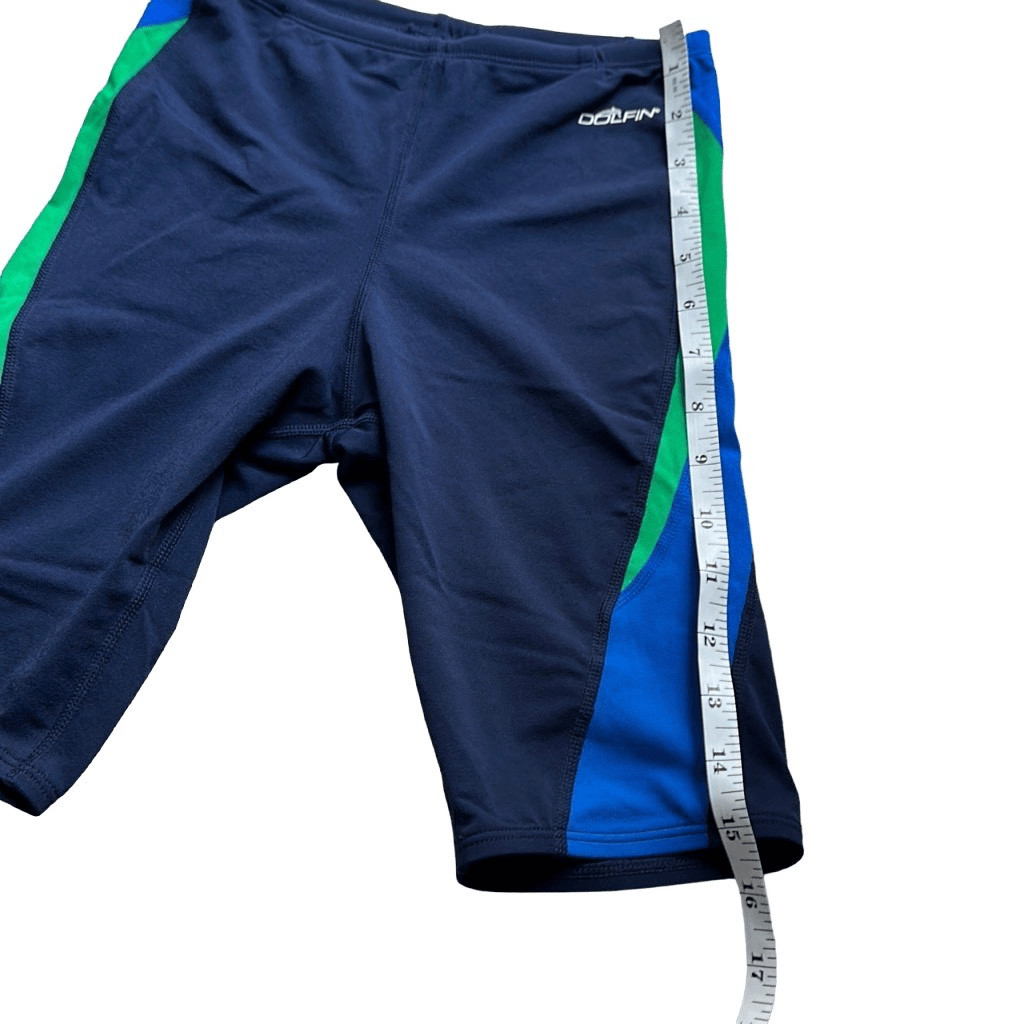 Dolfin Mens RELIANCE Navy/Blue/Green Colorblock Jammer US 28