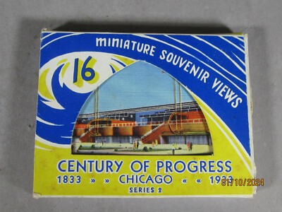 Century of Progress 16 Set Miniature Views in Original Mailer