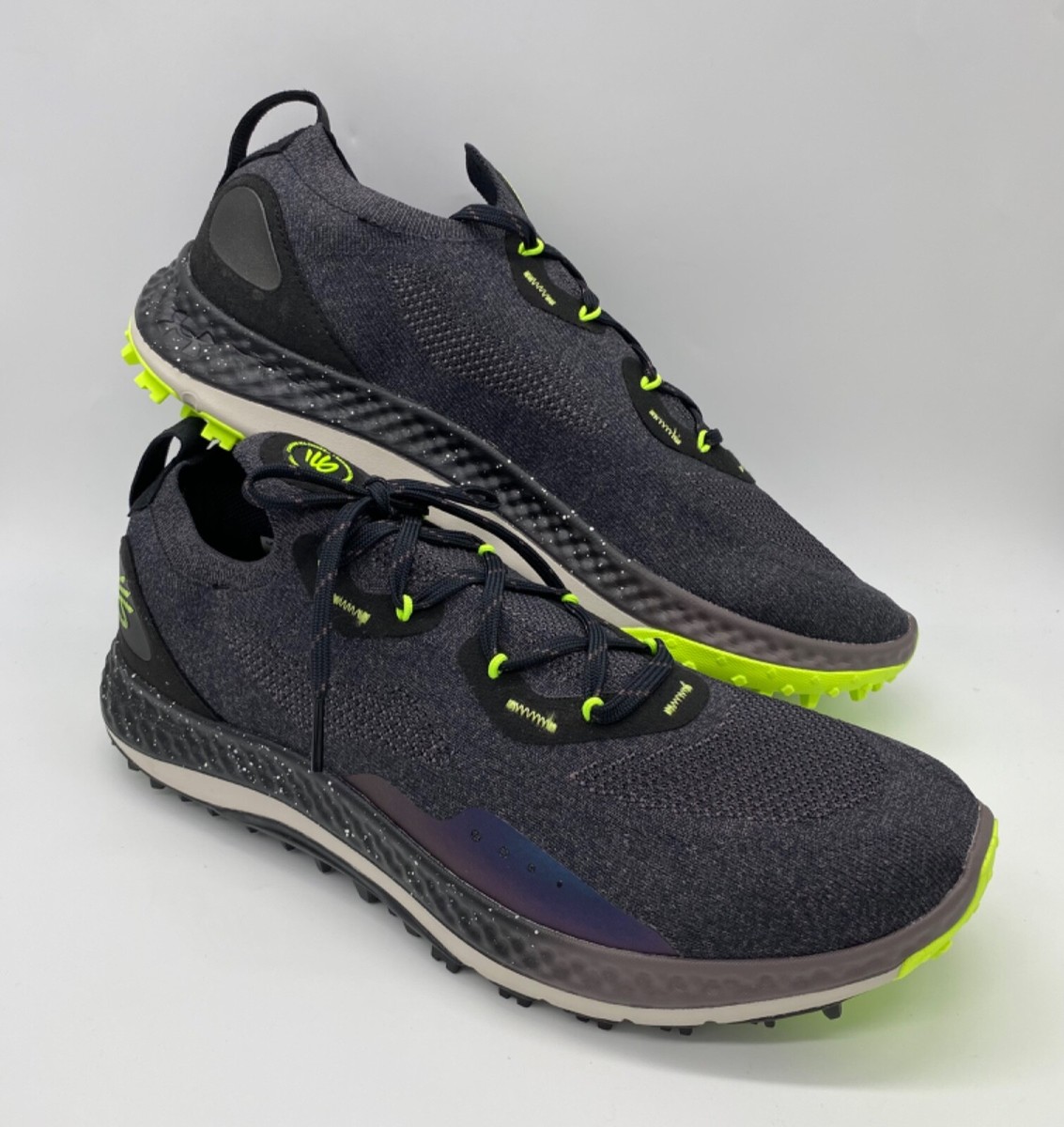 UA Charged Curry SL Golf Shoes Men\'s Size 10.5 Black Ash‎ Lime 3025072-002 UA Charged Curry SL Golf Shoes Men main image 4