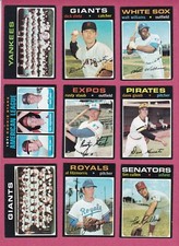 1971 Topps Cards - stars and high numbers to complete your set, VG to EX+