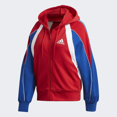 Adidas Women's Colorblock Full Zip Hoodie, Small, Multi