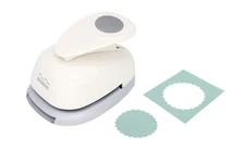 Bira Craft 1.25 inch Scalloped Circle Lever Action Craft Punch for Paper Craft