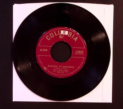 THE FOUR LADS DREAM ON, MY LOVE DREAM ON/MOMENTS TO REMEMBERS/ VG VINYL 45 33-31