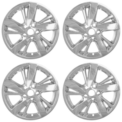 4 17'' Chrome Wheel Skins Hub Caps Full Alloy Rim Covers for 13-17 Nissan Altima