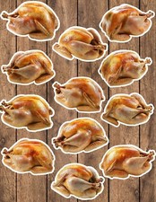 Thanksgiving Turkey Die Cut Stickers Set Notebook Laptop WaterBottle Sticker